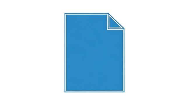 Blue document file icon vector illustration for web design and presentation use