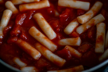 Spicy, savory, and utterly satisfying: tteokbokki perfection.