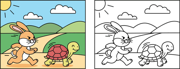 The Energetic Hare and the Steady Tortoise: A Classic Race Under the Sun © MstAsia