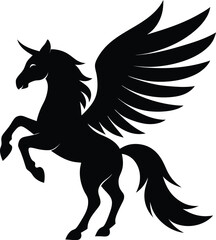 Pegasus Unicorn Silhouette