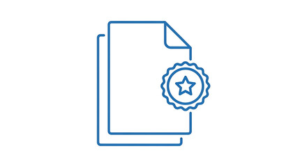 Premium quality document vector icon for business and high quality documents