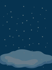 Naklejka premium Snowfall Background