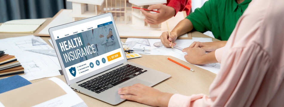 Health insurance web site brisk registration system for easy form filling