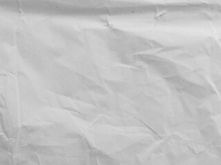 Wrinkled White Paper Texture Background for Vintage and Grunge Design