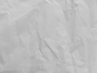 Wrinkled White Paper Texture Background for Vintage and Grunge Design
