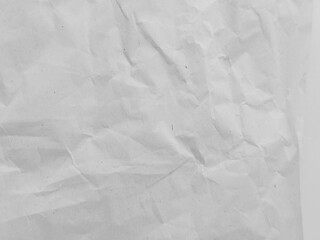 Wrinkled White Paper Texture Background for Vintage and Grunge Design
