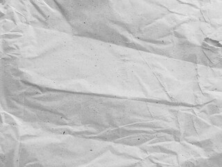 Wrinkled White Paper Texture Background for Vintage and Grunge Design