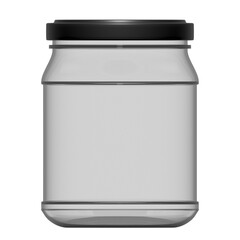Mason jar mockup for food, diy, presentation, promo, advertising and more. Empty glass jar on a isolated background. Mason jar mockup on a isolated background.