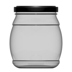Mason jar mockup for food, diy, presentation, promo, advertising and more. Empty glass jar on a isolated background. Mason jar mockup on a isolated background.