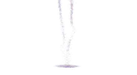 Microscopic stardust particles with iridescent pastel cosmic colors (blues, purples, pinks, golds) gracefully drifting on a transparent background with copy space, ethereal cosmic dream ambiance