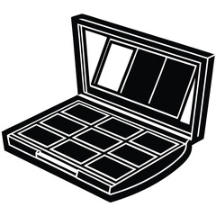eyeshadow palette vector icon