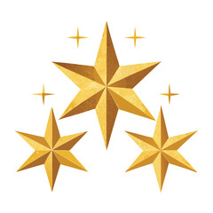 Minimalist Christmas Star Icons | Flat Vector Holiday Star Collection.