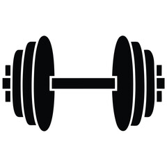 gym dumbbell pass vector icon