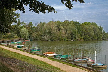 Le Port aux Cerises, Base régionale de plein air et de loisirs en bord de seine, 91, Essonne,...