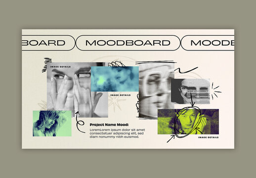 Grunge Moodboard Layout