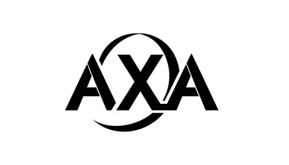 Bold black letters "AXA" enclosed in a circle, stylized