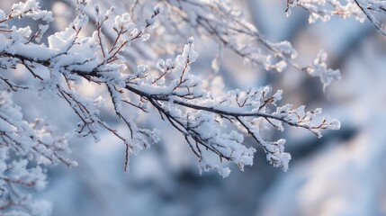 Snow covered branches