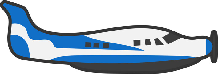 Cartoon Airplane Illustration