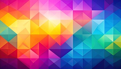 Vibrant abstract triangle pattern