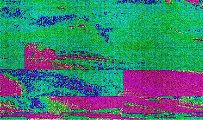 Glitch camera effect. Retro VHS background. Old video template. No signal. Static TV noise, bad TV signal.	