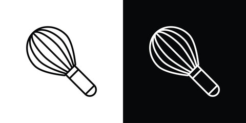 Beater icon in line design. editable stroke icon.