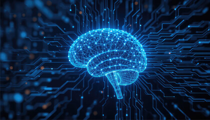 Ai conceptual image of human brain