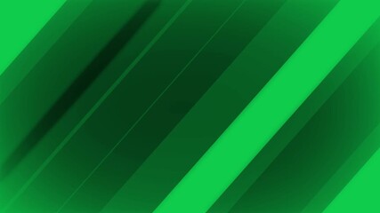 Glowing abstract geometric background with glossy stripes. Abstract animation of green geometric background. News background - Powered by Adobe