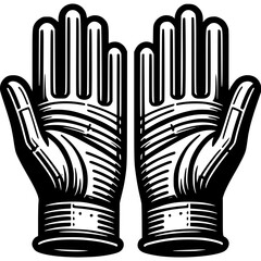 Obraz premium Vintage Engraved Hands Illustration A Symbol of Labor, Craftsmanship, and Human Connection