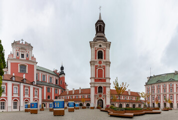 Fototapeta premium Basilica of Our Lady of Perpetual Help or Poznan Fara Courtyard