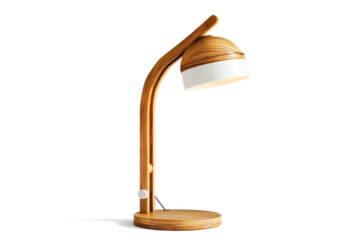  Wooden Desk Lamp on a transparent background