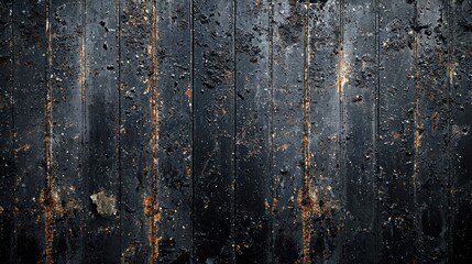Obraz premium Weathered dark wood planks