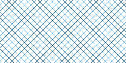 Seamless metal chain link fence vector pattern, diamond lattice wire mesh background.