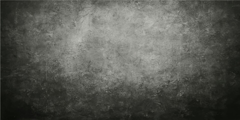 An aged, textured black metal plate with a dark, grunge wall pattern for a vintage backdrop design