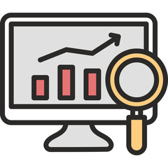 Analysis flat icon. Analysis icon suitable for web and mobile application.