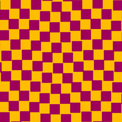 Vibrant Checkerboard Pattern with Golden Yellow and Deep Magenta Squares, a Bold Abstract Background.