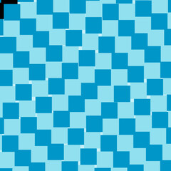 Abstract Seamless Checkered Pattern with Light and Dark Blue Squares Background
