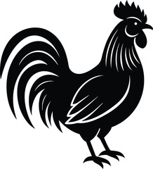 Rooster Silhouette Icon