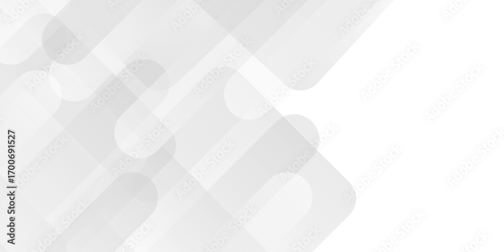 Wall mural abstract gradient white, gray overlap triangle geometric technology pattern. minimal rectangle rando