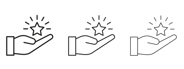 Loyalty program icon Illustration Eps10. Line with editable stroke