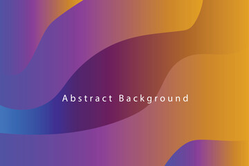 Abstract Gradient Background with Wavy Shapes and Text