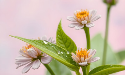 pink daisy flower Simple Pink Background 