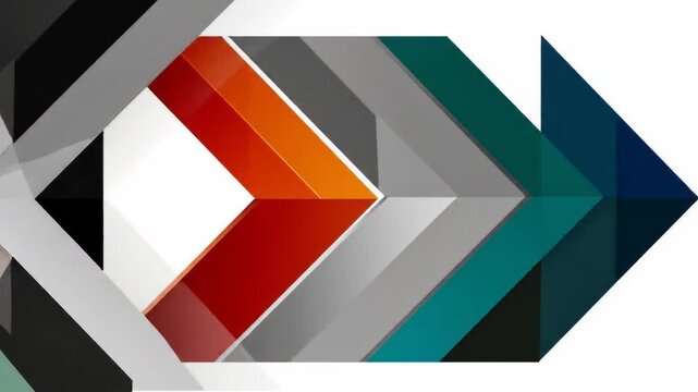 Abstract geometric design with overlapping shapes and vibrant colors