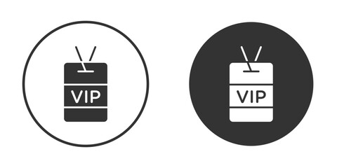 VIP pass icon clipart flat designs. illustration vectors