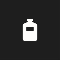 Perfume bottle icon logo flat vector design