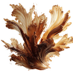 A brown flower with brown petals