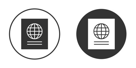 Passport icon clipart flat designs. illustration vectors