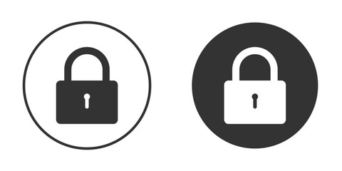 Lock icon clipart flat designs. illustration vectors