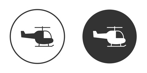 Helicopter icon clipart flat designs. illustration vectors