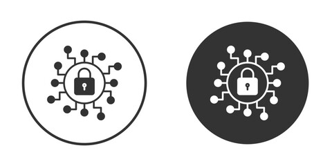 Encryption icon clipart flat designs. illustration vectors