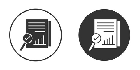 Analytics report icon clipart flat designs. illustration vectors